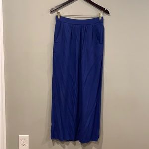 Blue maxi skirt